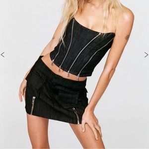 With Jean Mirabel Corset and Skirt Set